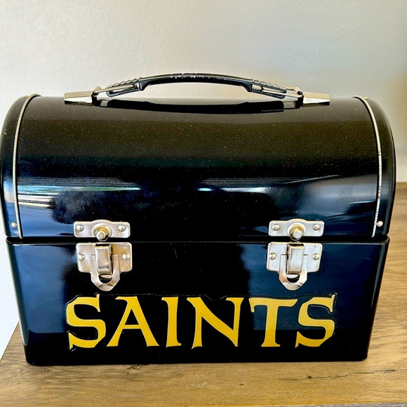 Vintage New Orleans Saints Lunch Box - Picture 1 of 7